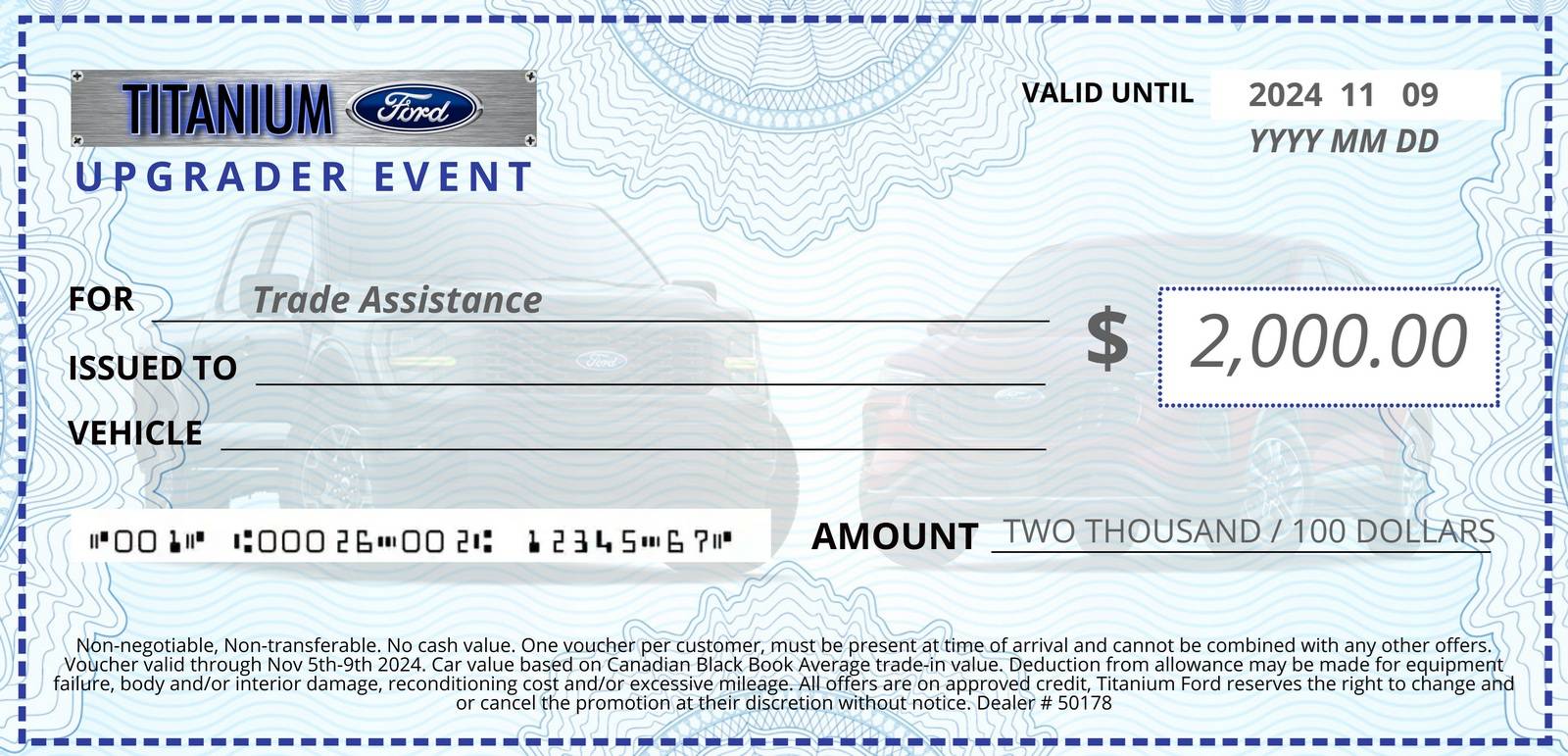 Titanium ford voucher